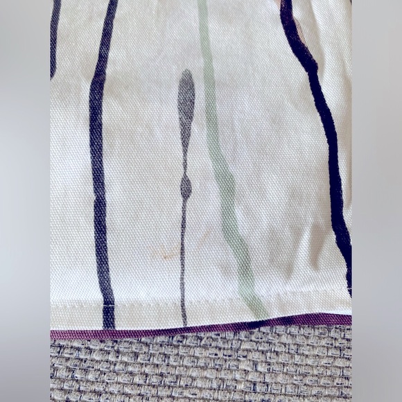 IKEA SKOGSNÄVA Reversible Natural Tan Floral Flowers 20" x 20" Pillow Cover Pair - Picture 4 of 6